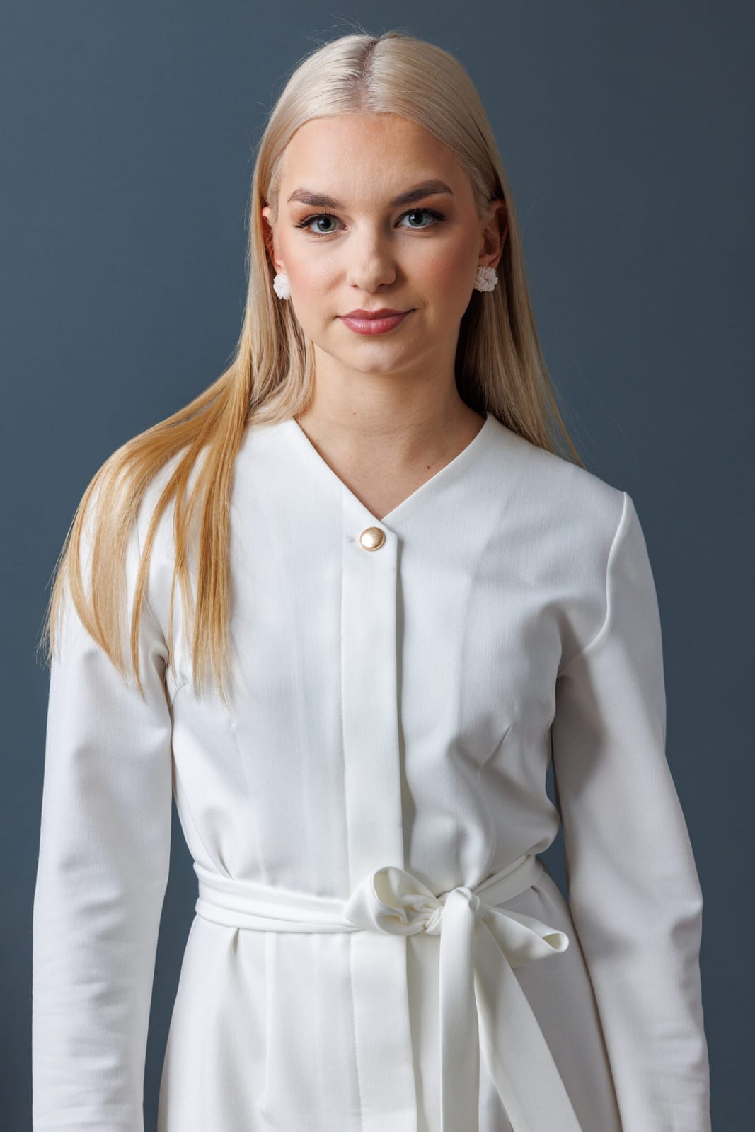 Front-Button Dress Astra