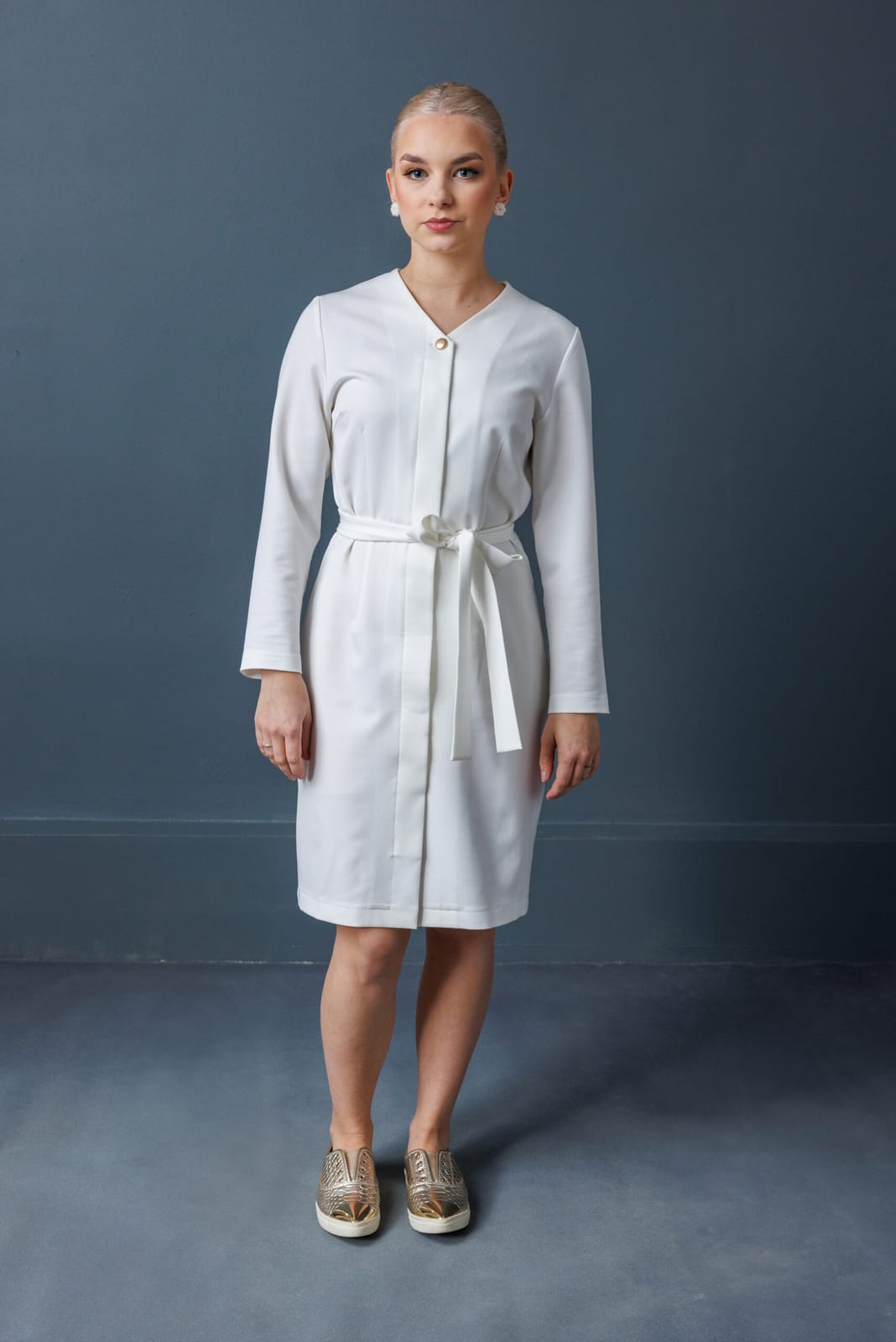 Front-Button Dress Astra
