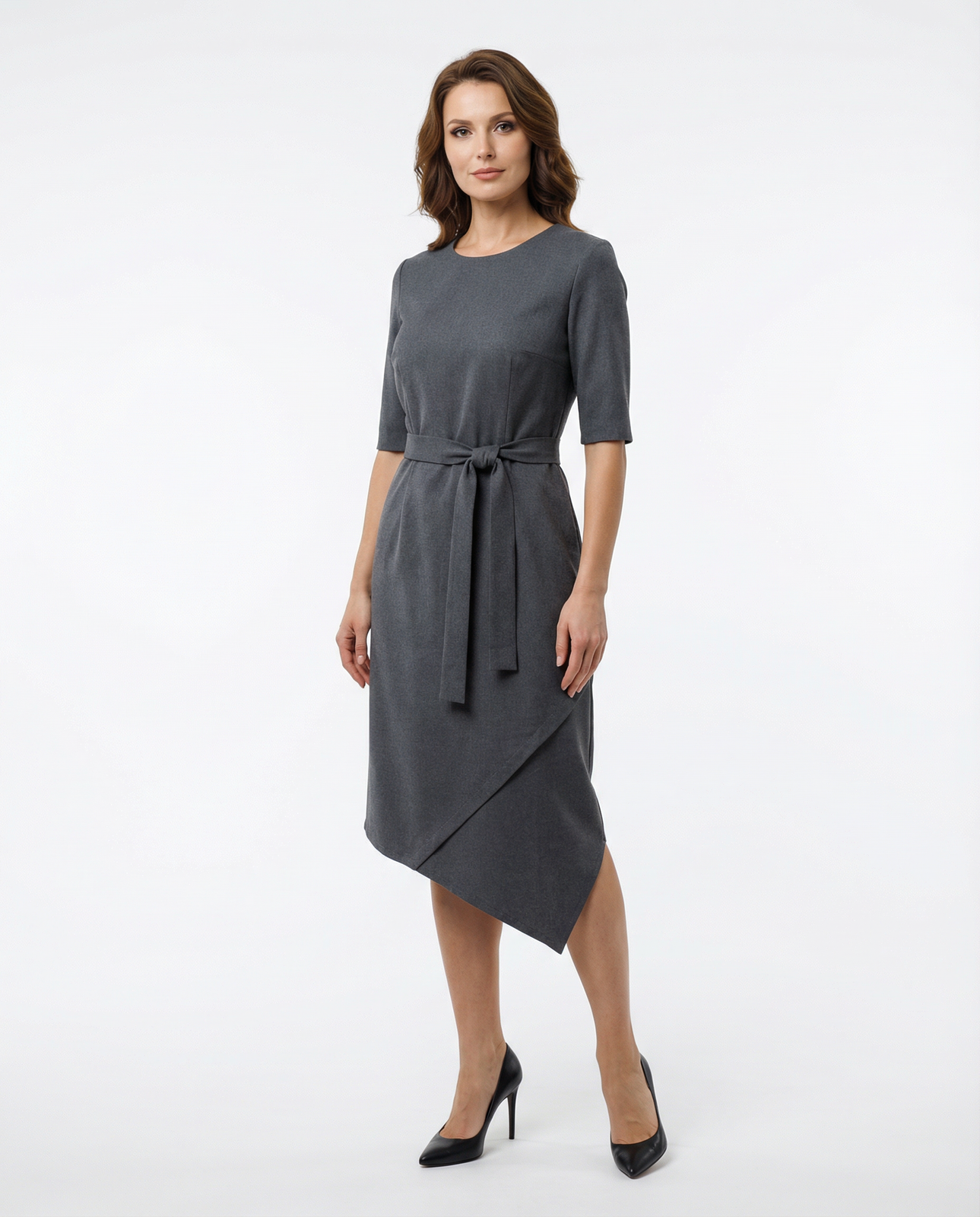 Straight-Cut Dress Violet