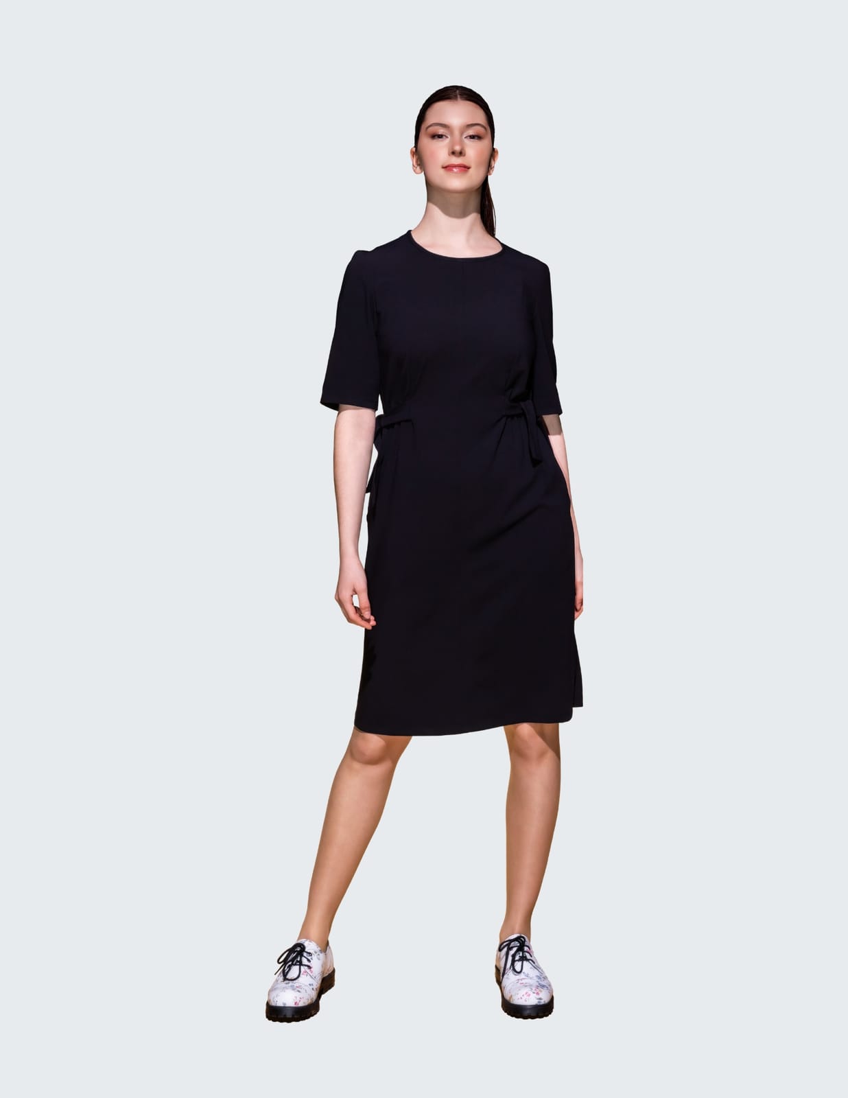 Straight-Cut Dress Violet